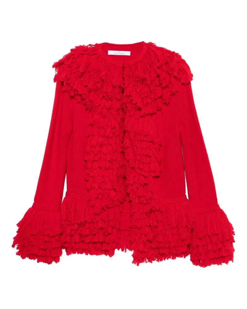 Rokh ruffled fringe cardigan - Rot Rot