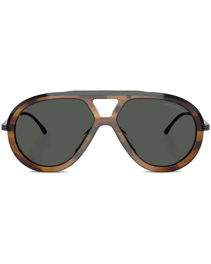 Emporio Armani Getönte Pilotenbrille - Braun Braun
