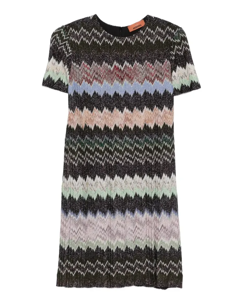 Missoni zigzag short-sleeve mini dress - Schwarz Schwarz