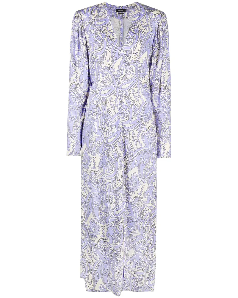 Isabel Marant Maxikleid mit Print - Blau Blau