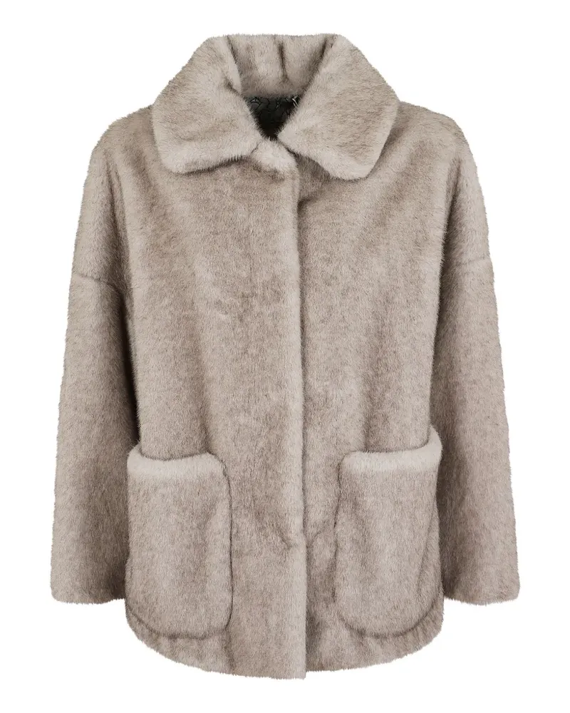 Herno Jacke aus Faux Fur - Nude Nude