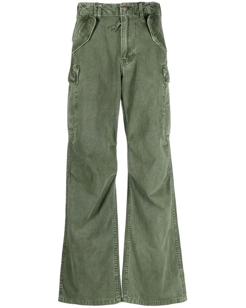 R13 Cargohose mit geradem Bein - Grün Grün
