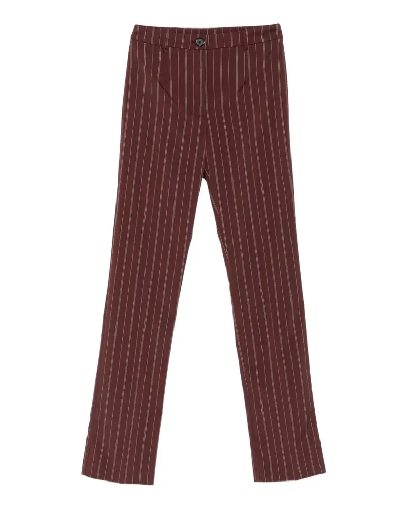 Patrizia Pepe Klassische Hose mit Nadelstreifen - Braun Braun