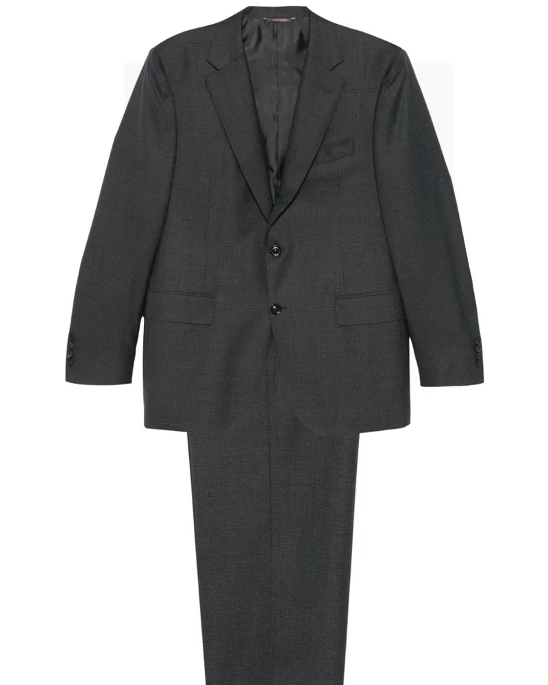 Canali Anzug aus Wolle - Grau Grau