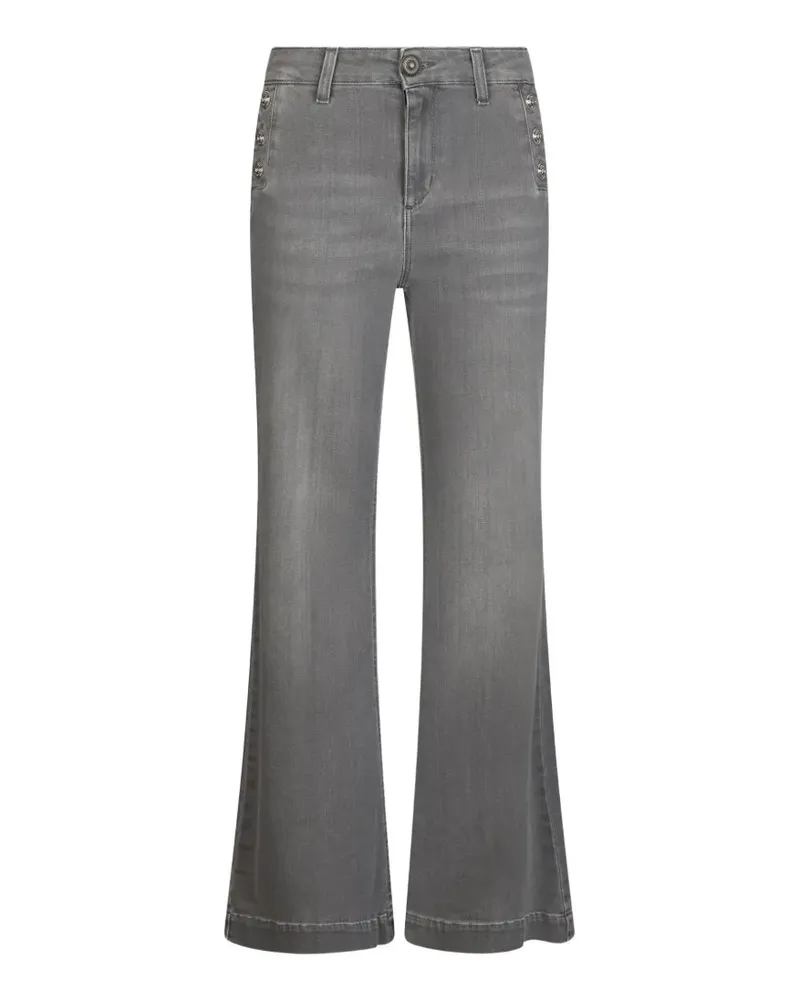 Liu Jo high-rise button flared jeans - Grau Grau