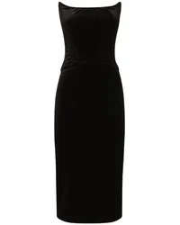 Dolce & Gabbana Schulterfreies Kleid Schwarz