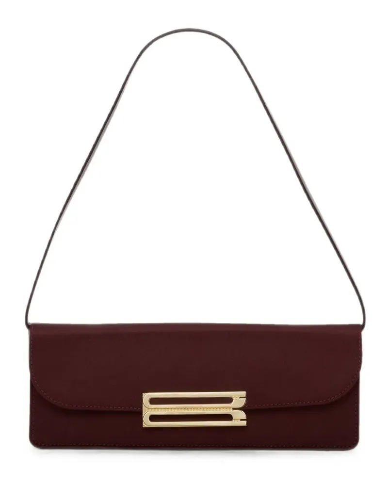 Victoria Beckham Dorian logo-plaque shoulder bag - Rot Rot
