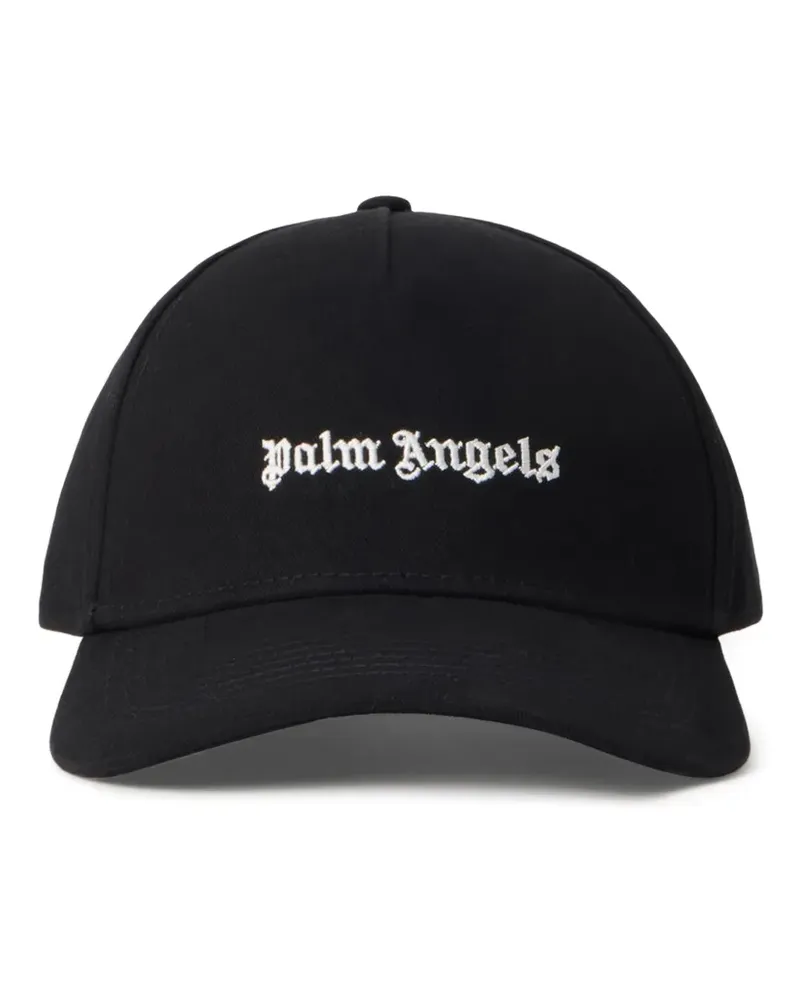Palm Angels embroidered logo baseball hat - Schwarz Schwarz