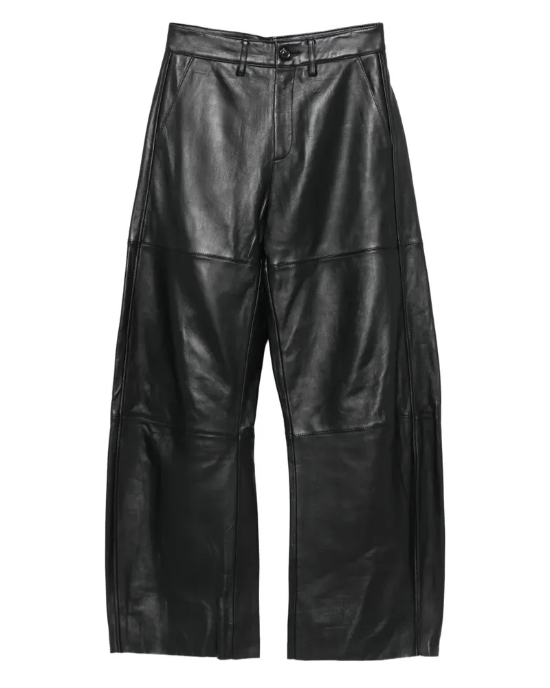 Soeur Ballonhose mit Einsätzen aus Leder - Schwarz Schwarz