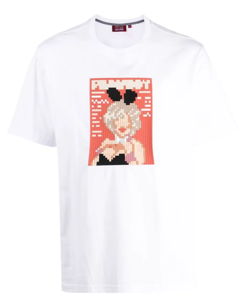 Mostly Heard Rarely Seen T-Shirt mit Bunny-Print - Weiß Weiß