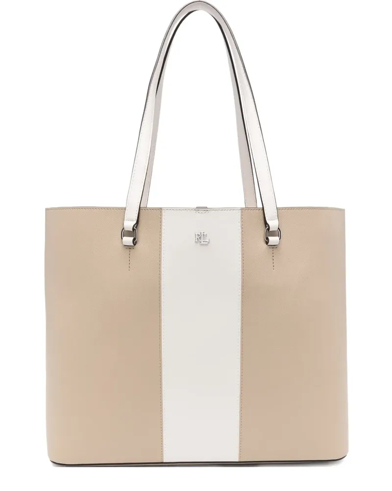 Ralph Lauren Große Karly Schultertasche mit Einsätzen - Nude Nude