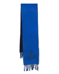 Vivienne Westwood Schal mit doppeltem Logo Blau