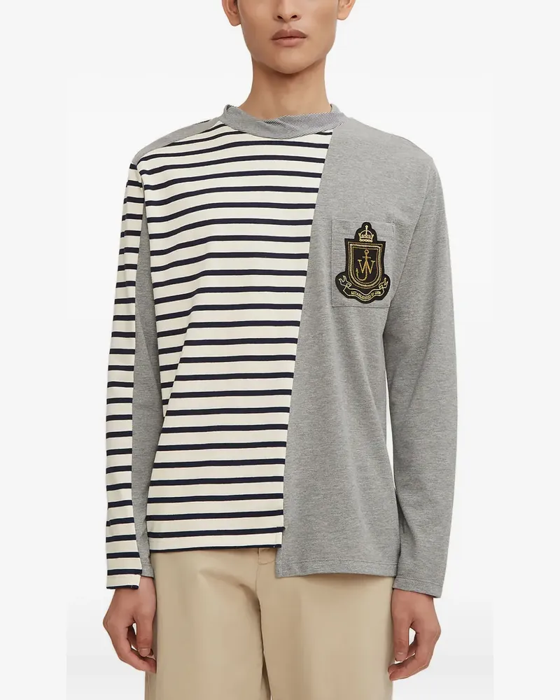 J.W.Anderson Gestreiftes Langarmshirt - Grau Grau