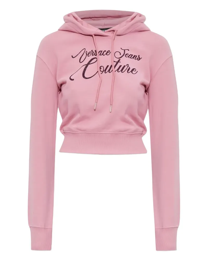 Versace Jeans Verzierter Hoodie - Rosa Rosa