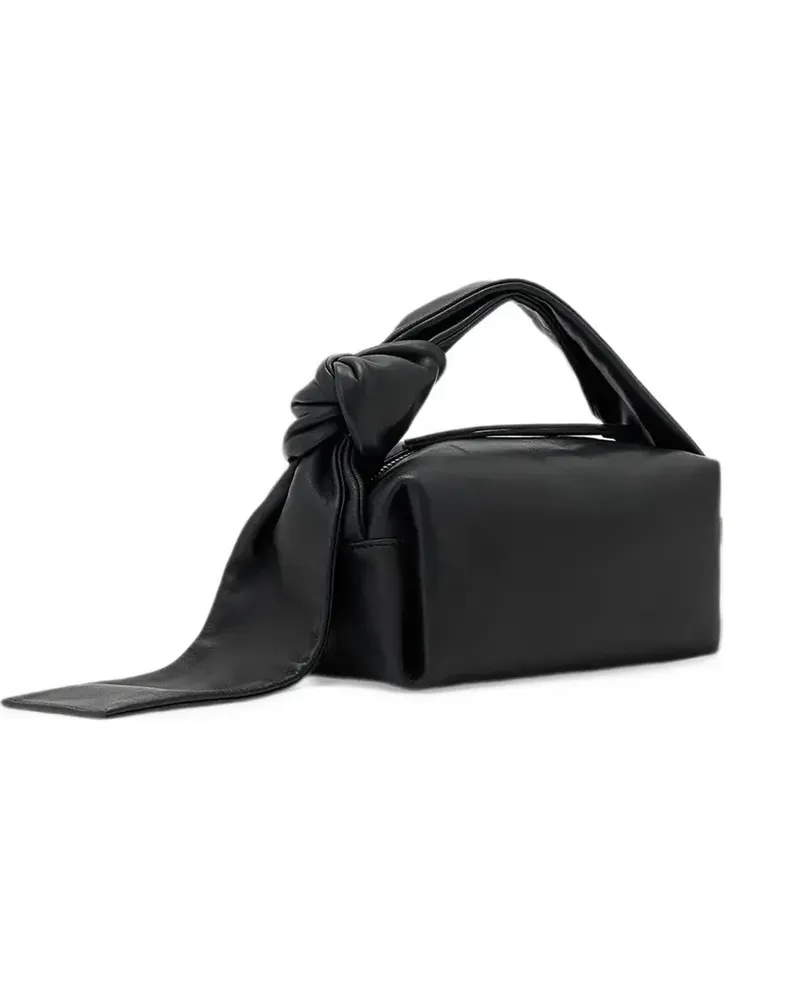 AllSaints Effie leather knot shoulder bag - Schwarz Schwarz