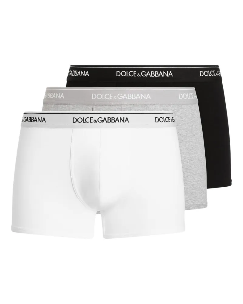 Dolce & Gabbana Boxershorts aus Stretch-Jersey (3er-Set) - Weiß Weiß