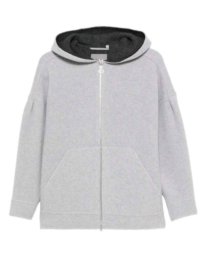 Max Mara hooded zip-front jacket - Grau Grau
