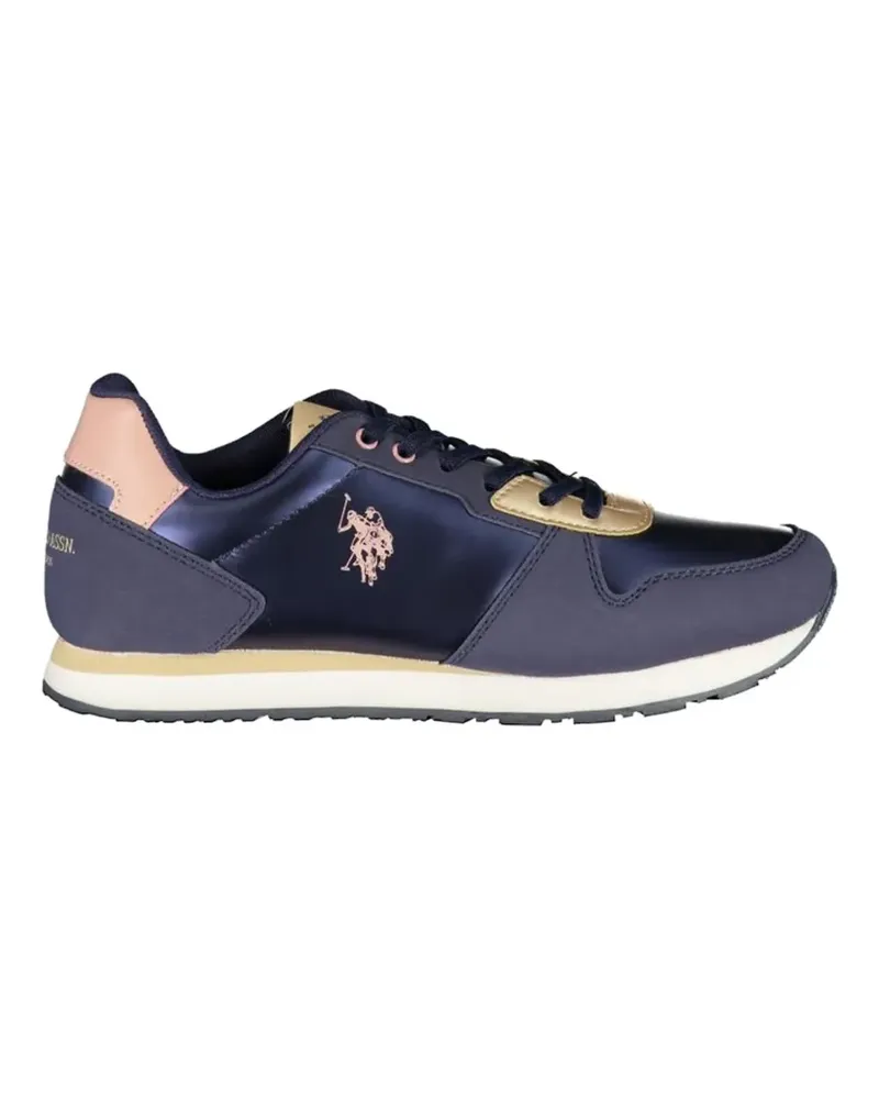 Ralph Lauren logo-print lace-up sneakers - Blau Blau