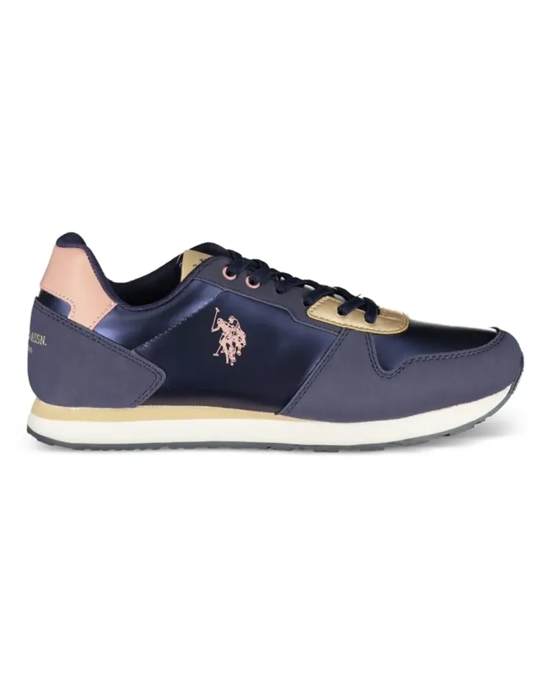 Ralph Lauren logo-print lace-up sneakers - Blau Blau