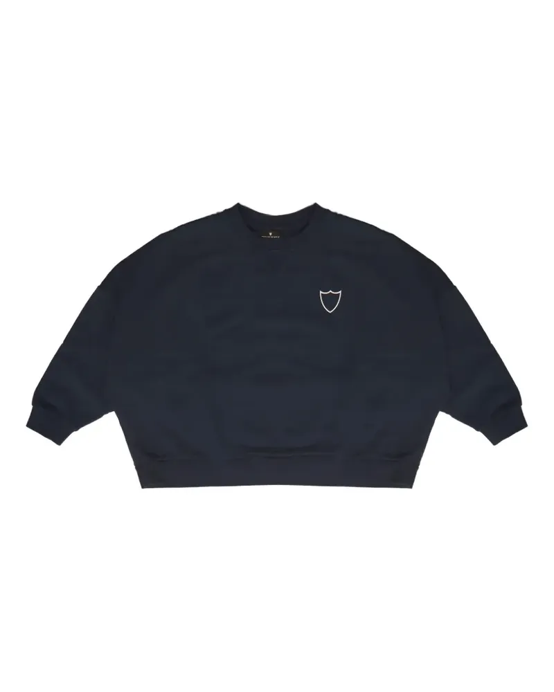 HTC Hollywood Trading Company logo-print sweater - Blau Blau