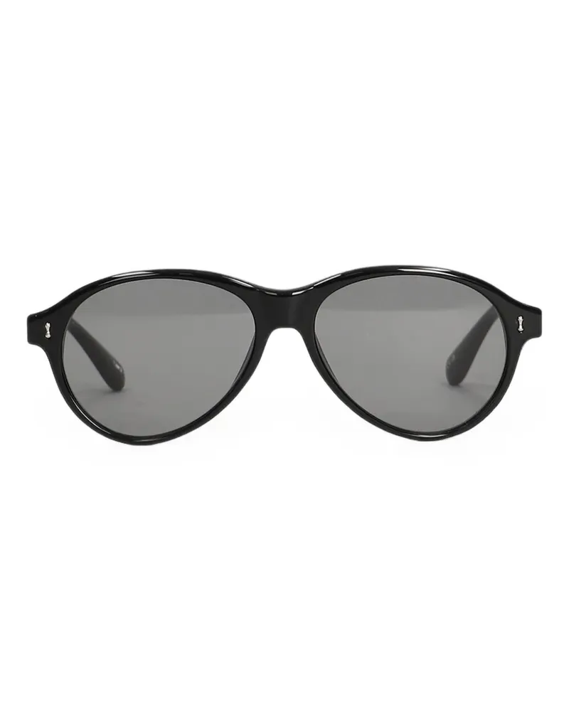 CHIMI Sonnenbrille mit rundem Gestell - Schwarz Schwarz
