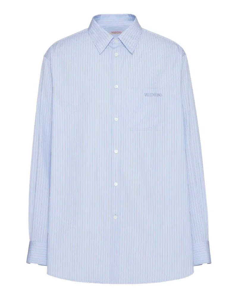 Valentino Garavani Hemd mit Logo-Stickerei - Weiß Weiß