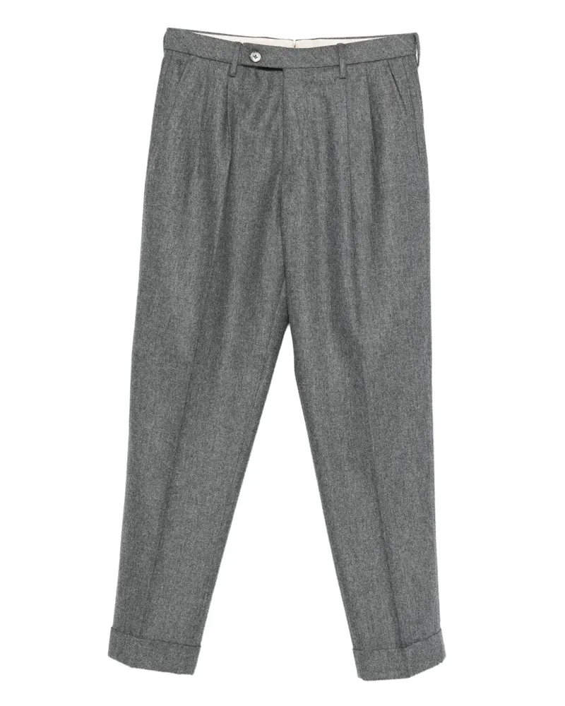GTA Hose mit Bundfalten - Grau Grau