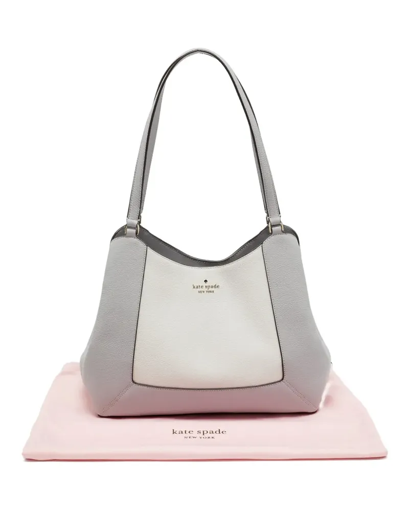 Kate Spade Lena leather shoulder bag - Grau Grau
