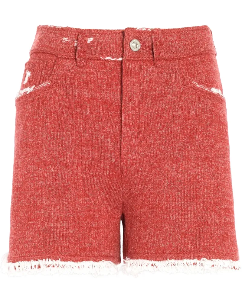 Barrie Shorts mit Fransen - Rot Rot