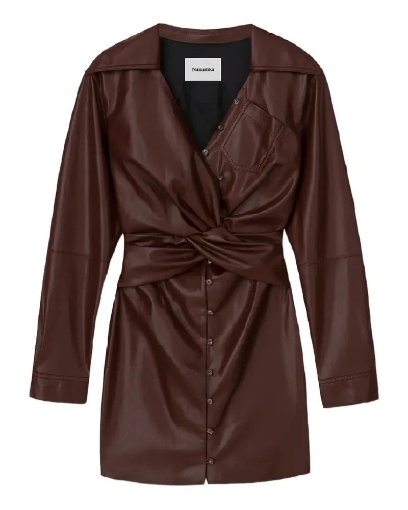 Nanushka Marto draped mini dress - Braun Braun