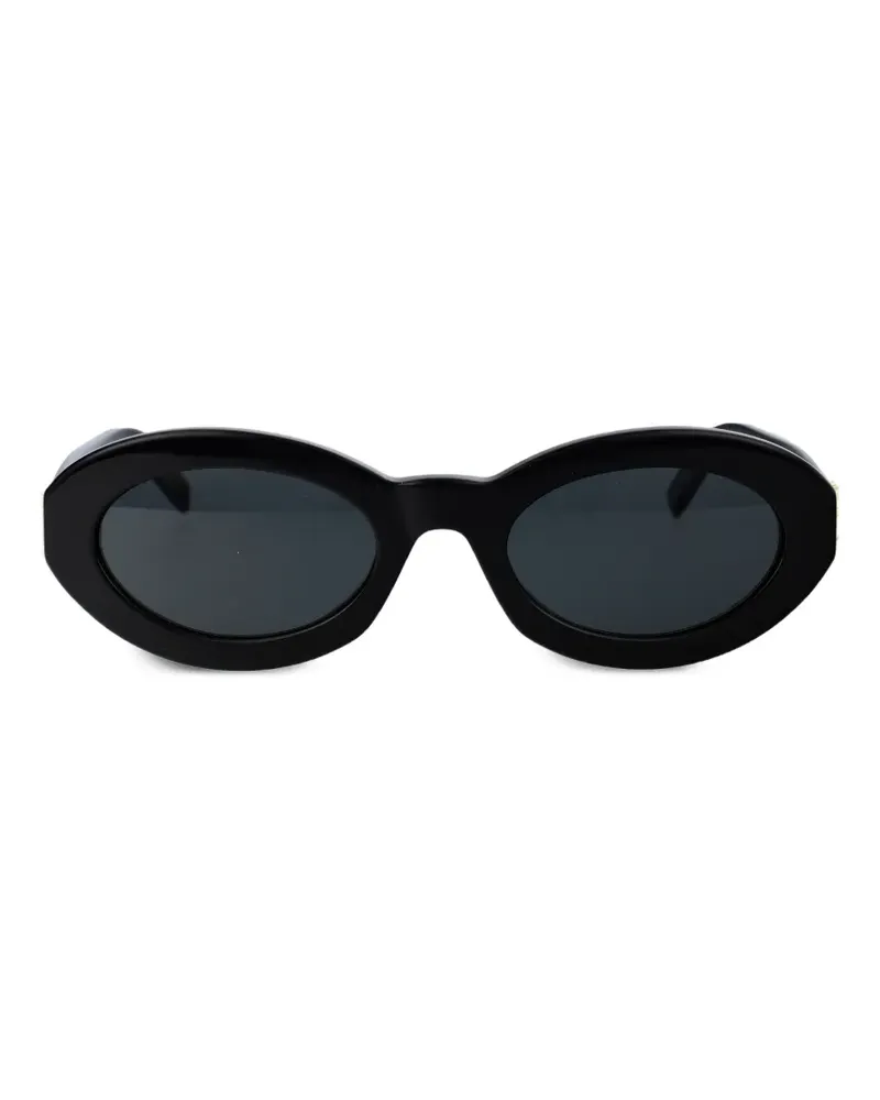 Saint Laurent oval-frame sunglasses - Schwarz Schwarz