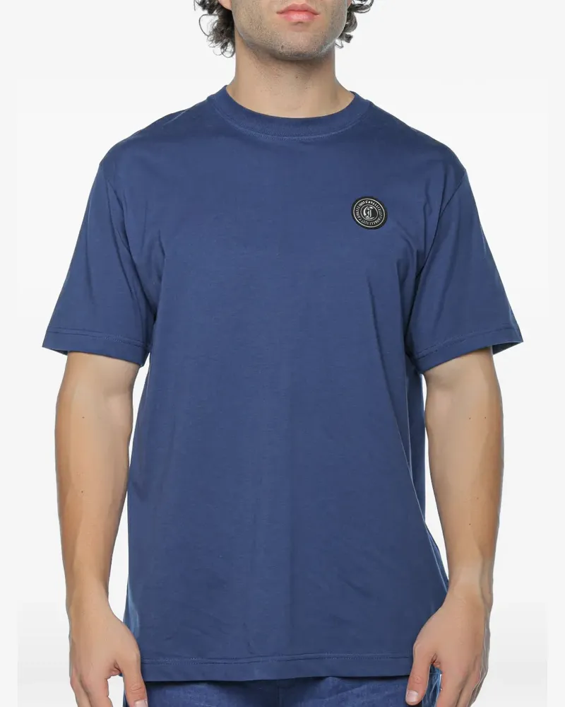 Just Cavalli T-Shirt mit Logo-Patch - Blau Blau