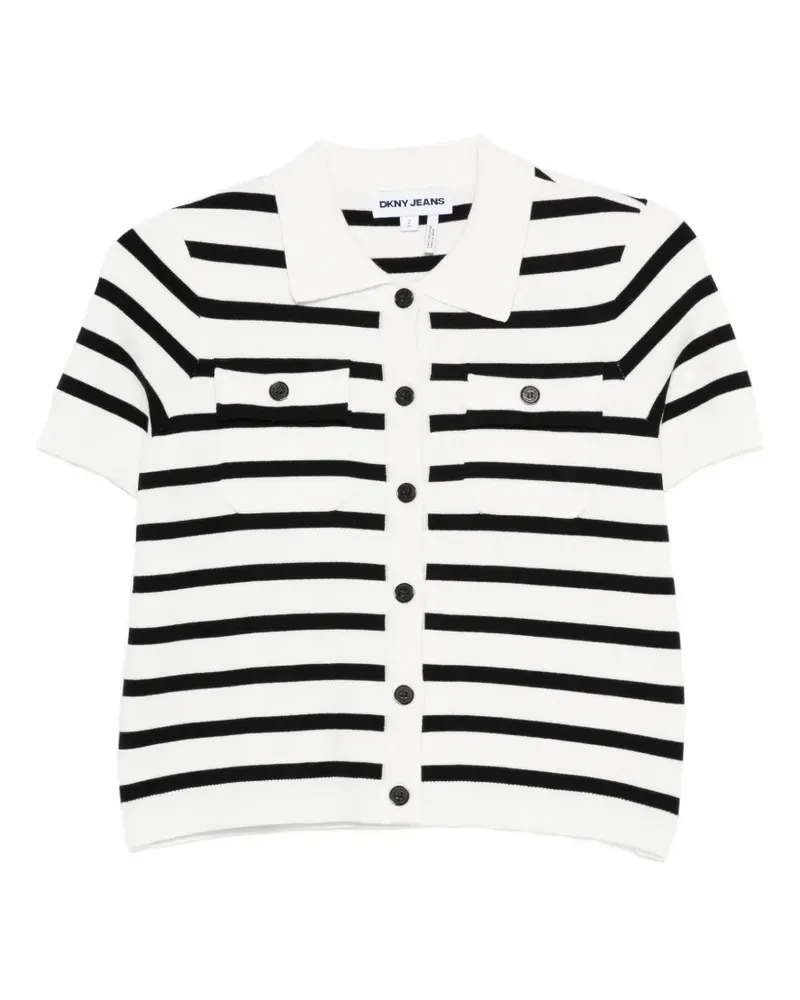DKNY striped pocket shirt - Weiß Weiß