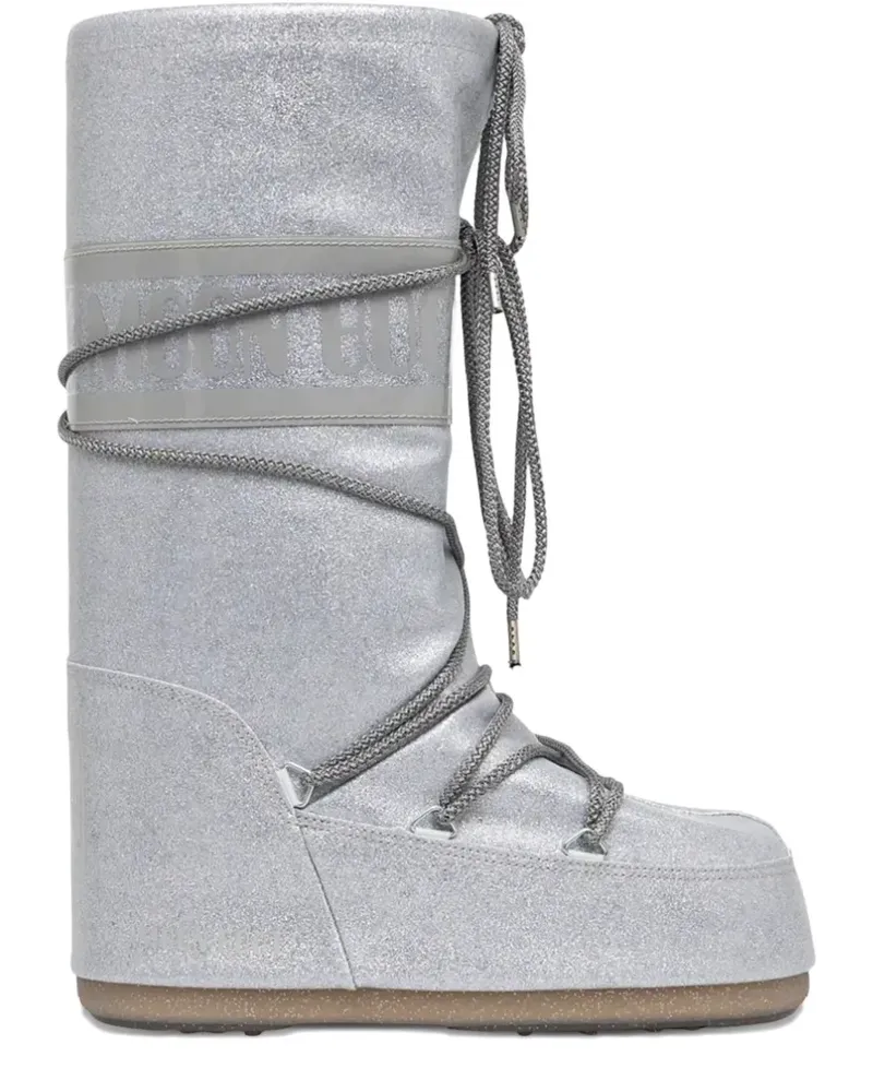 Moon Boot Schneestiefel mit Schnürung - Silber Silber