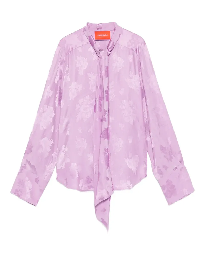 La DoubleJ Hemd mit Blumen-Print - Violett Violett