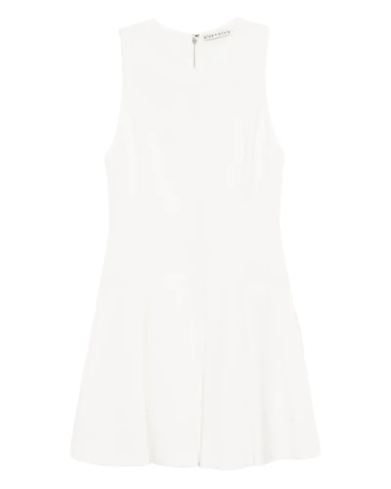 Alice + Olivia Adley Minikleid - Weiß Weiß