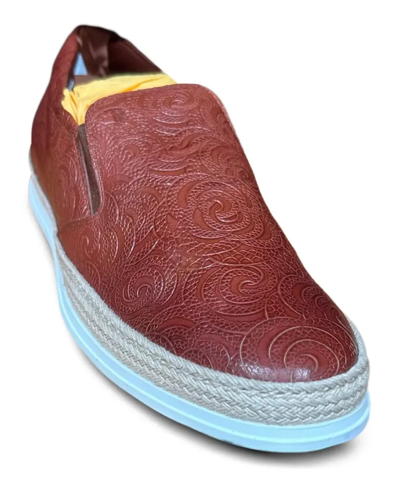TOD'S Gemusterte Loafer - Rot Rot