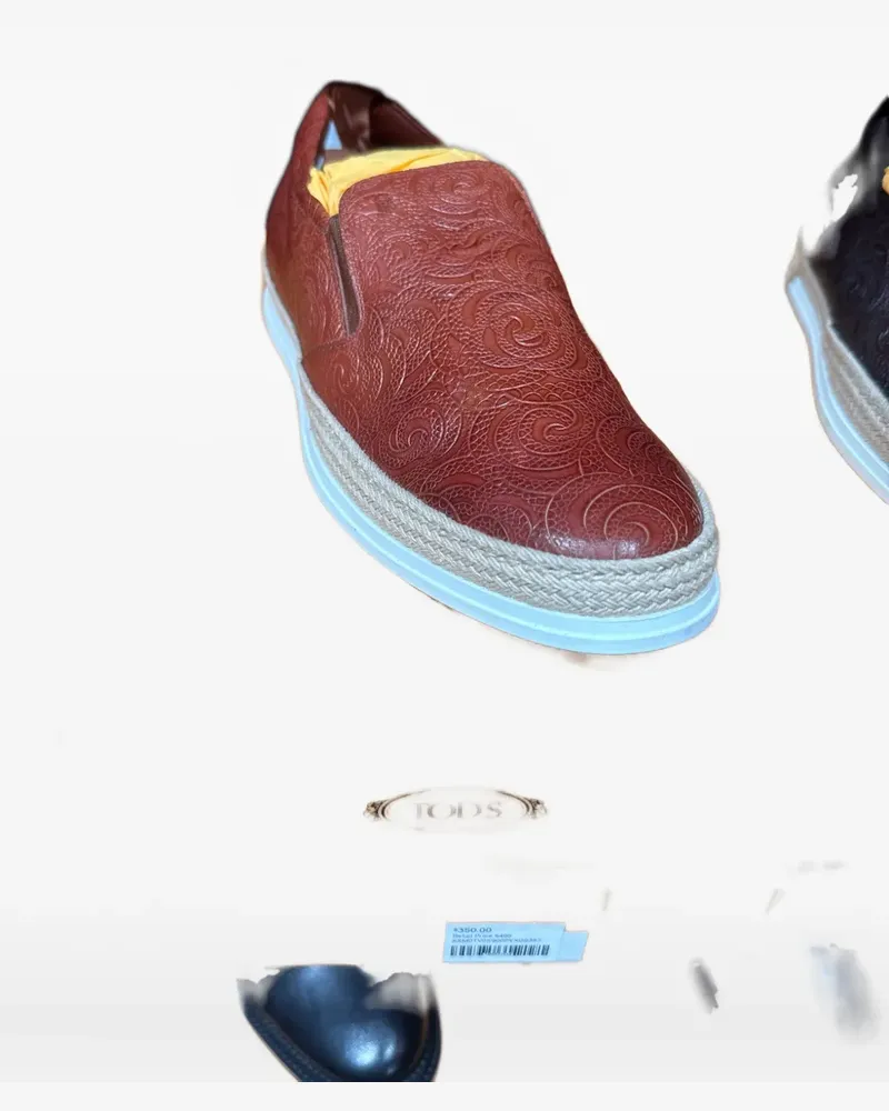 TOD'S Gemusterte Loafer - Rot Rot