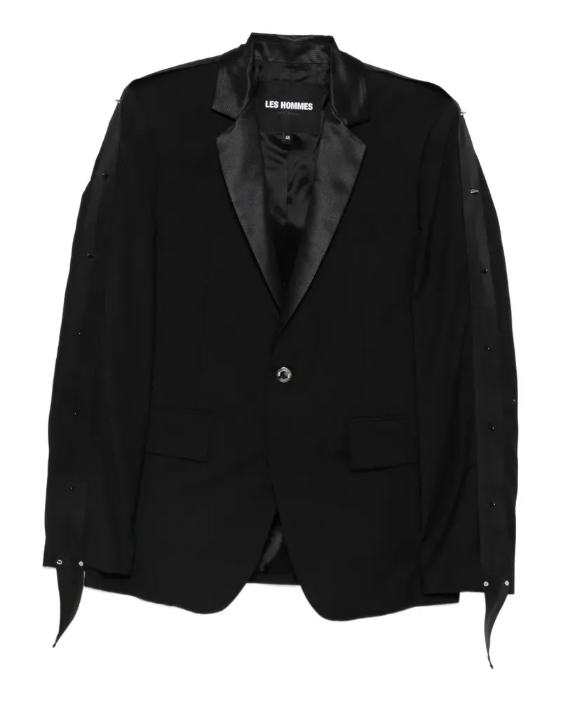 Les Hommes single-breated blazer - Schwarz Schwarz