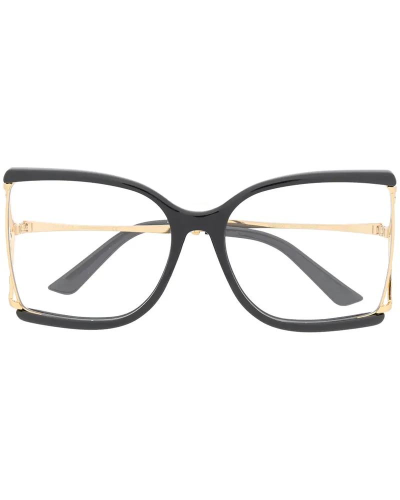 Gucci Oversized-Brille - Schwarz Schwarz