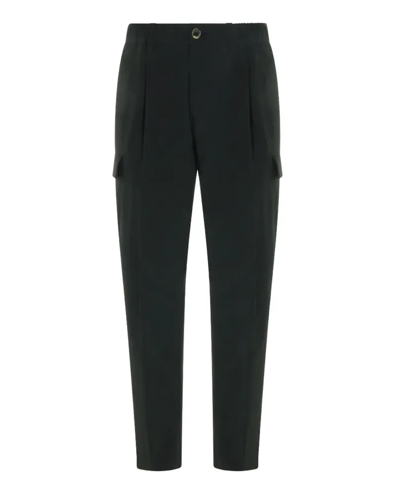 Herno cargo-pockets tapered pants - Schwarz Schwarz