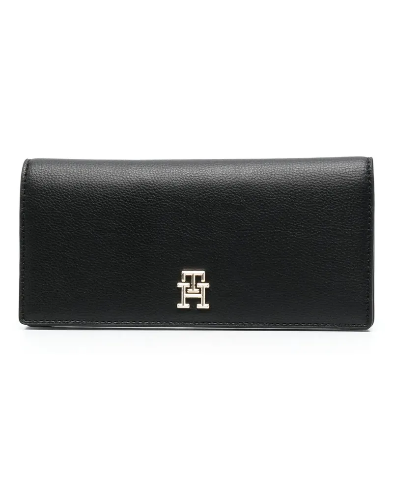 Tommy Hilfiger Portemonnaie mit Logo-Schild - Schwarz Schwarz