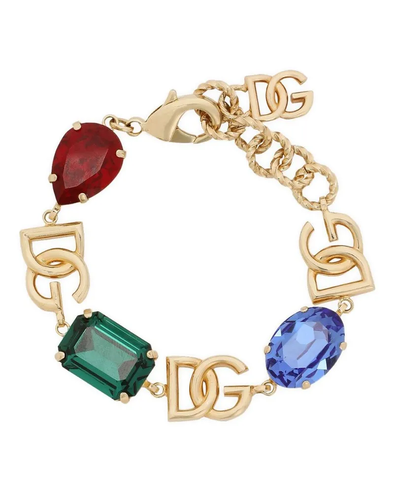 Dolce & Gabbana Armband mit Kristallen - Gold Gold