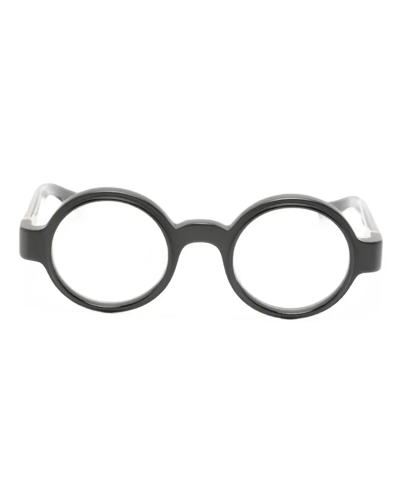 MATSUDA Brille mit rundem Gestell - Schwarz Schwarz