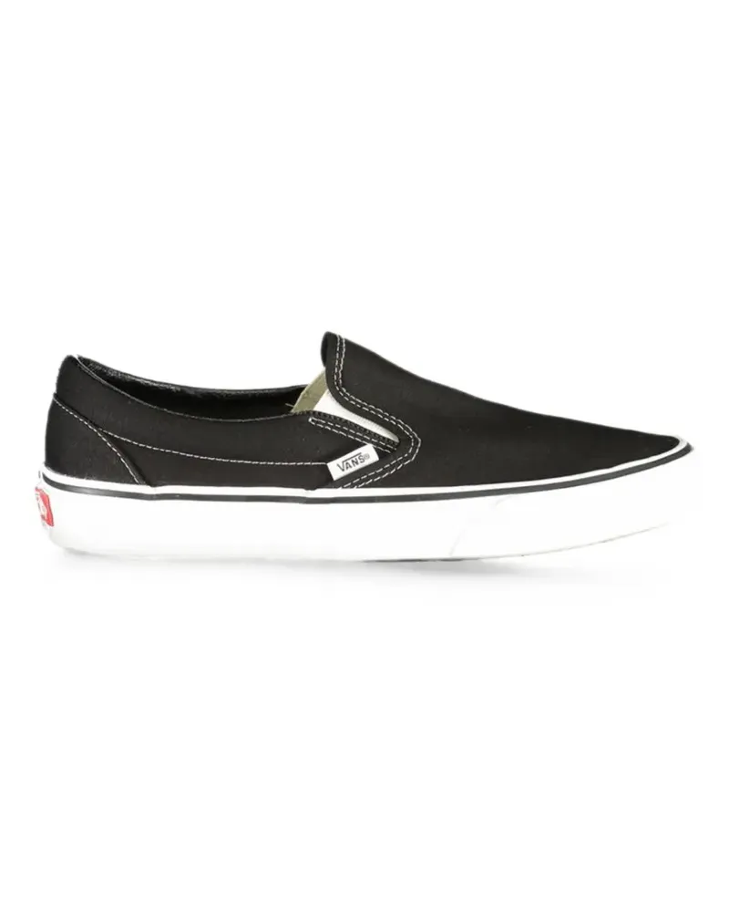 Vans Slip-On-Sneakers mit Kontrastnähten - Schwarz Schwarz