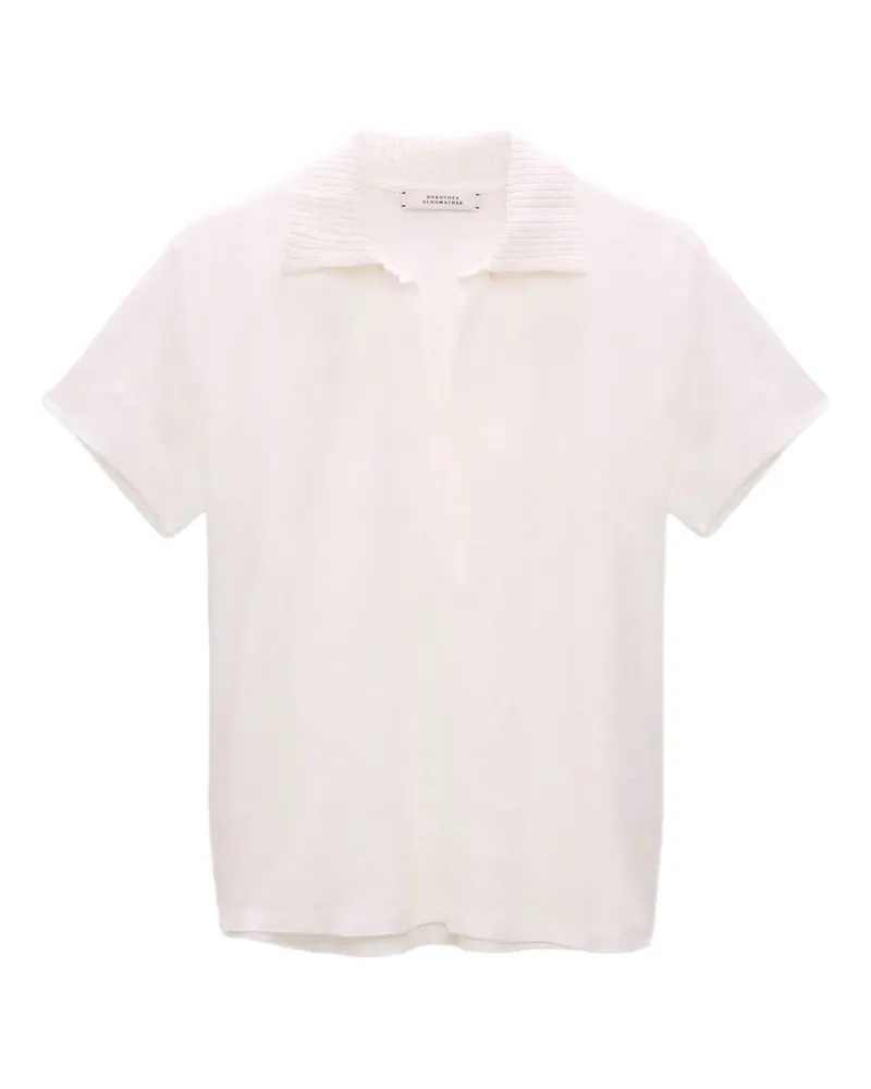 Dorothee Schumacher Natural Ease Poloshirt - Weiß Weiß