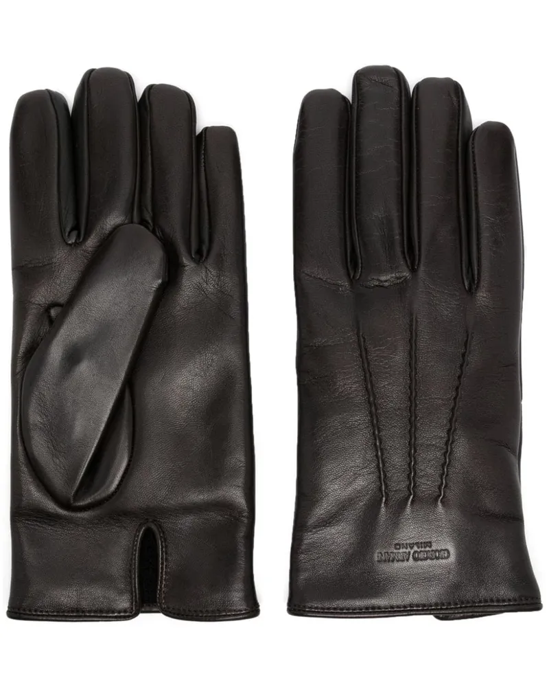 Giorgio Armani Handschuhe aus Leder - Braun Braun