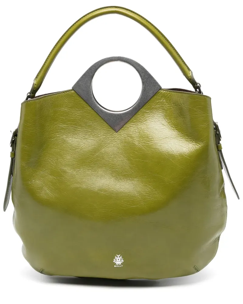 Bally Anni Moon Tote Bag mit rundem Henkel - Grün Grün