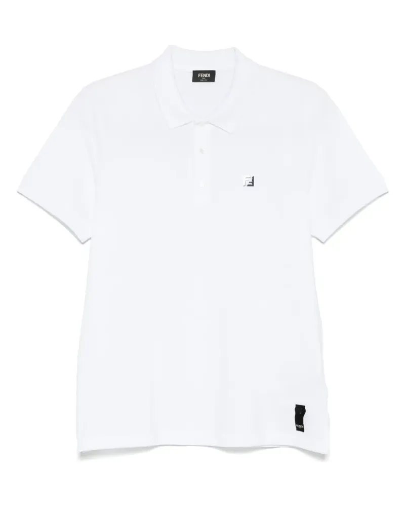 Fendi Klassisches Poloshirt - Weiß Weiß