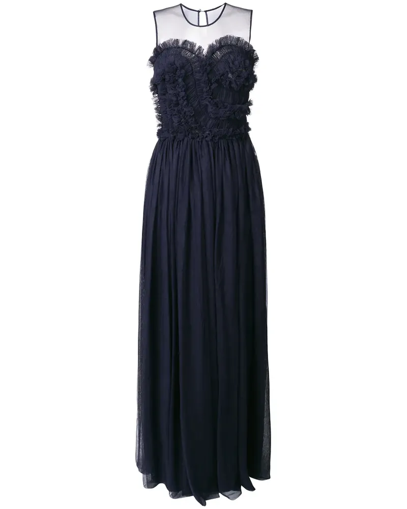 P.A.R.O.S.H. Ärmelloses Abendkleid - Blau Blau